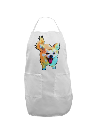 Cartoon Pomeranian Adult Apron-Bib Apron-TooLoud-White-One-Size-Davson Sales