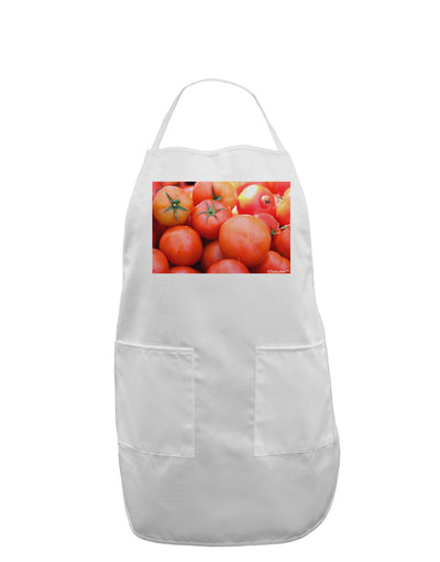 Buy Local Produce Tomatoes Adult Apron-Bib Apron-TooLoud-White-One-Size-Davson Sales