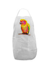 Sun Conure Parrot Watercolor Adult Apron-Bib Apron-TooLoud-White-One-Size-Davson Sales