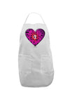 Water Droplet Heart Magenta Adult Apron by TooLoud-Bib Apron-TooLoud-White-One-Size-Davson Sales