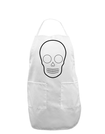 Design Your Own Day of the Dead Calavera Adult Apron-Bib Apron-TooLoud-White-One-Size-Davson Sales