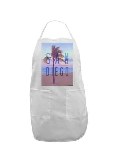 San Diego Beach Filter Adult Apron-Bib Apron-TooLoud-White-One-Size-Davson Sales