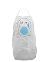 Cute Bunny with Floppy Ears - Blue Adult Apron by TooLoud-Bib Apron-TooLoud-White-One-Size-Davson Sales