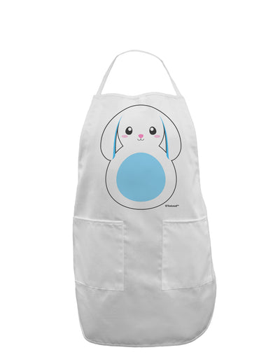 Cute Bunny with Floppy Ears - Blue Adult Apron by TooLoud-Bib Apron-TooLoud-White-One-Size-Davson Sales