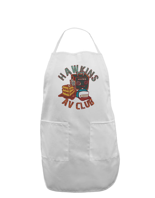 TooLoud Hawkins AV Club Adult Apron-Bib Apron-TooLoud-White-One-Size-Davson Sales