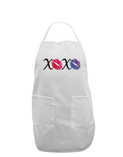 TooLoud XOXO Kisses Adult Apron-Bib Apron-TooLoud-White-One-Size-Davson Sales