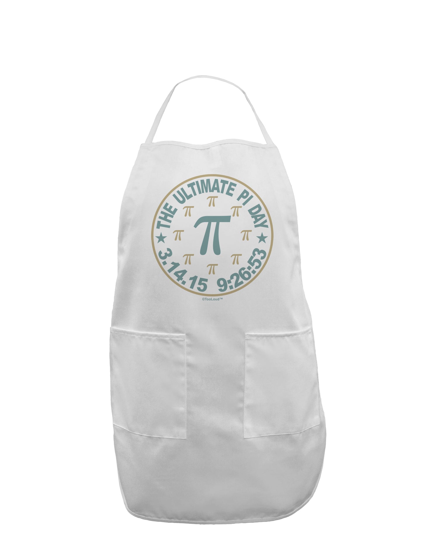 The Ultimate Pi Day Emblem Adult Apron by TooLoud-Bib Apron-TooLoud-White-One-Size-Davson Sales