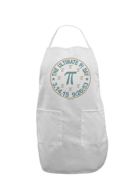The Ultimate Pi Day Emblem Adult Apron by TooLoud-Bib Apron-TooLoud-White-One-Size-Davson Sales