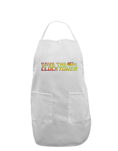 Save The Clock Tower Adult Apron by TooLoud-Bib Apron-TooLoud-White-One-Size-Davson Sales