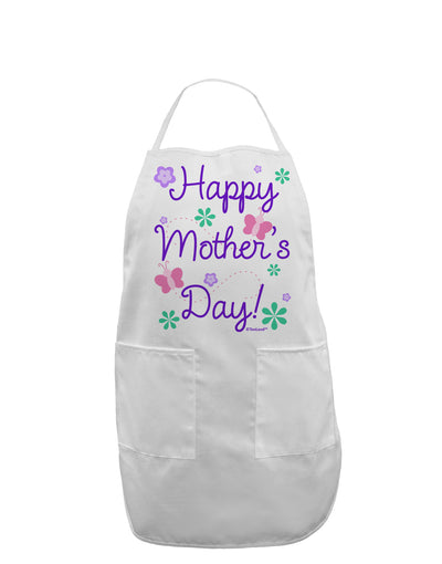 Happy Mother's Day Design Adult Apron by TooLoud-Bib Apron-TooLoud-White-One-Size-Davson Sales