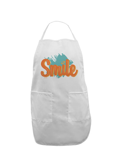 Smile Adult Apron-Bib Apron-TooLoud-White-One-Size-Davson Sales