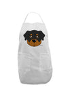 Cute Rottweiler Dog Adult Apron by TooLoud-Bib Apron-TooLoud-White-One-Size-Davson Sales