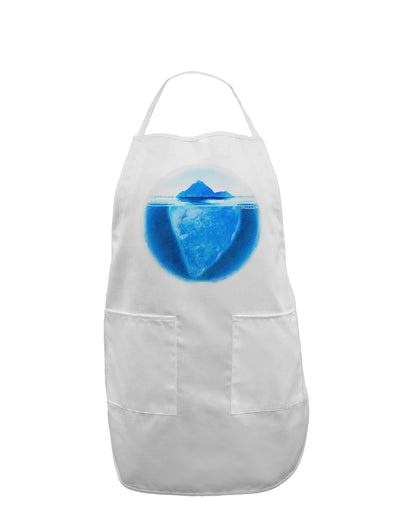 Iceberg Watercolor Adult Apron-Bib Apron-TooLoud-White-One-Size-Davson Sales