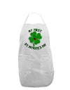My First St. Patrick's Day Adult Apron-Bib Apron-TooLoud-White-One-Size-Davson Sales