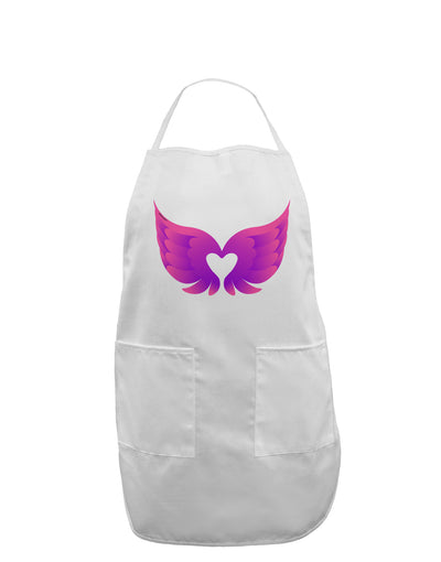 Cute Angel Wings Pair Heart Adult Apron-Bib Apron-TooLoud-White-One-Size-Davson Sales