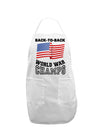 Back to Back World War Champs Adult Apron-Bib Apron-TooLoud-White-One-Size-Davson Sales