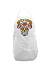 Feliz Dia de los Muertos Calavera Adult Apron-Bib Apron-TooLoud-White-One-Size-Davson Sales