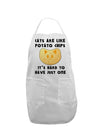 Cats Are Like Potato Chips Adult Apron-Bib Apron-TooLoud-White-One-Size-Davson Sales