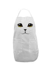 TooLoud Yellow Amber-Eyed Cute Cat Face Adult Apron-Bib Apron-TooLoud-White-One-Size-Davson Sales