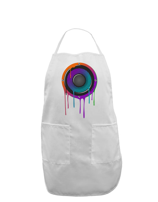 Paint Drips Speaker Adult Apron-Bib Apron-TooLoud-White-One-Size-Davson Sales