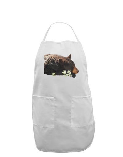 Laying Black Bear Cutout Adult Apron-Bib Apron-TooLoud-White-One-Size-Davson Sales