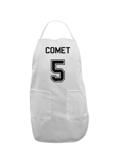 Reindeer Jersey - Comet 5 Adult Apron-Bib Apron-TooLoud-White-One-Size-Davson Sales