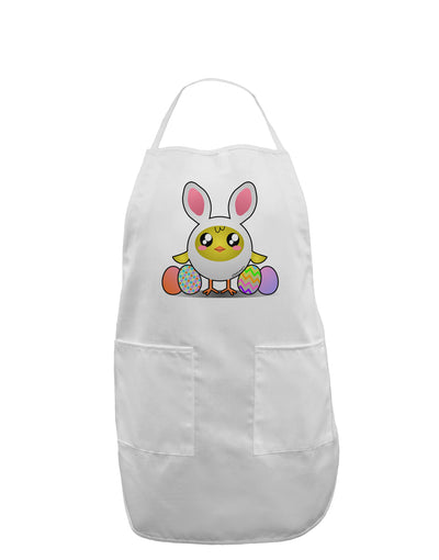 Chick In Bunny Costume Adult Apron-Bib Apron-TooLoud-White-One-Size-Davson Sales