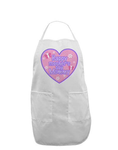 Happy Mother's Day Mommy - Pink Adult Apron by TooLoud-Bib Apron-TooLoud-White-One-Size-Davson Sales