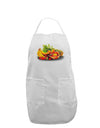 Watercolor Fruit Bowl 1 Adult Apron-Bib Apron-TooLoud-White-One-Size-Davson Sales