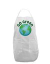 Go Green - Planet Earth Adult Apron-Bib Apron-TooLoud-White-One-Size-Davson Sales