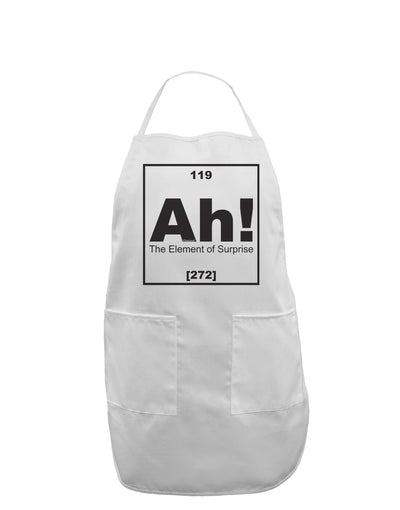 Ah the Element of Surprise Funny Science Adult Apron by TooLoud-Bib Apron-TooLoud-White-One-Size-Davson Sales