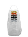 Natural Mustache Rainbow Adult Apron-Bib Apron-TooLoud-White-One-Size-Davson Sales