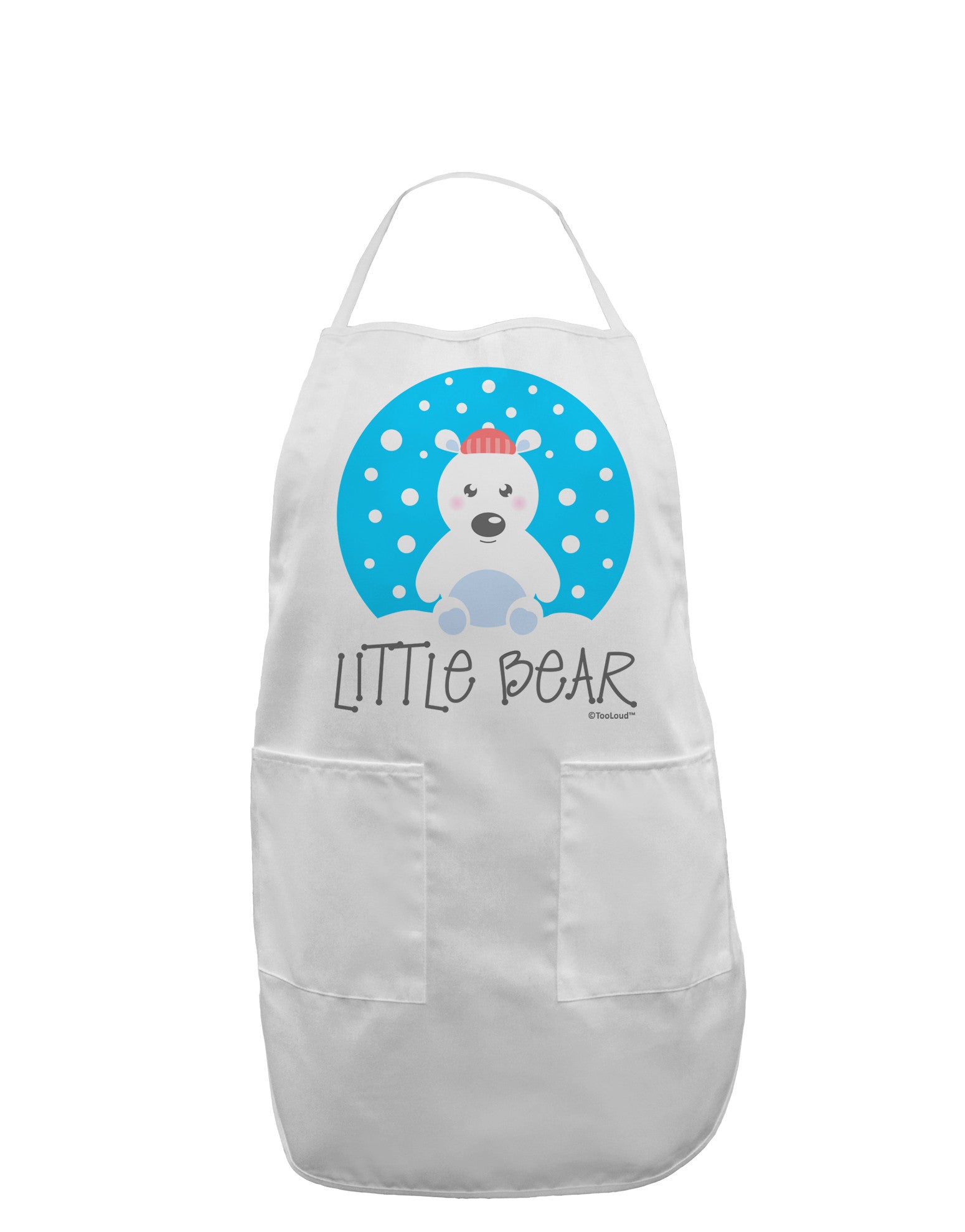 Matching Polar Bear Family - Little Bear Adult Apron by TooLoud-Bib Apron-TooLoud-White-One-Size-Davson Sales