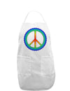 Halftone Peace Adult Apron-Bib Apron-TooLoud-White-One-Size-Davson Sales