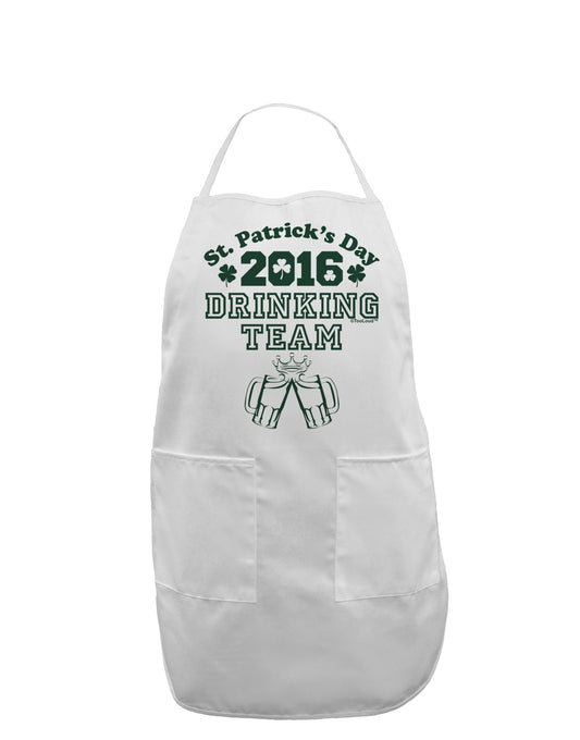 St Patricks Day Drinking Team Adult Apron-Bib Apron-TooLoud-White-One-Size-Davson Sales