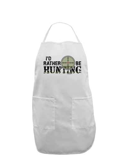 I'd Rather Be Hunting Adult Apron-Bib Apron-TooLoud-White-One-Size-Davson Sales