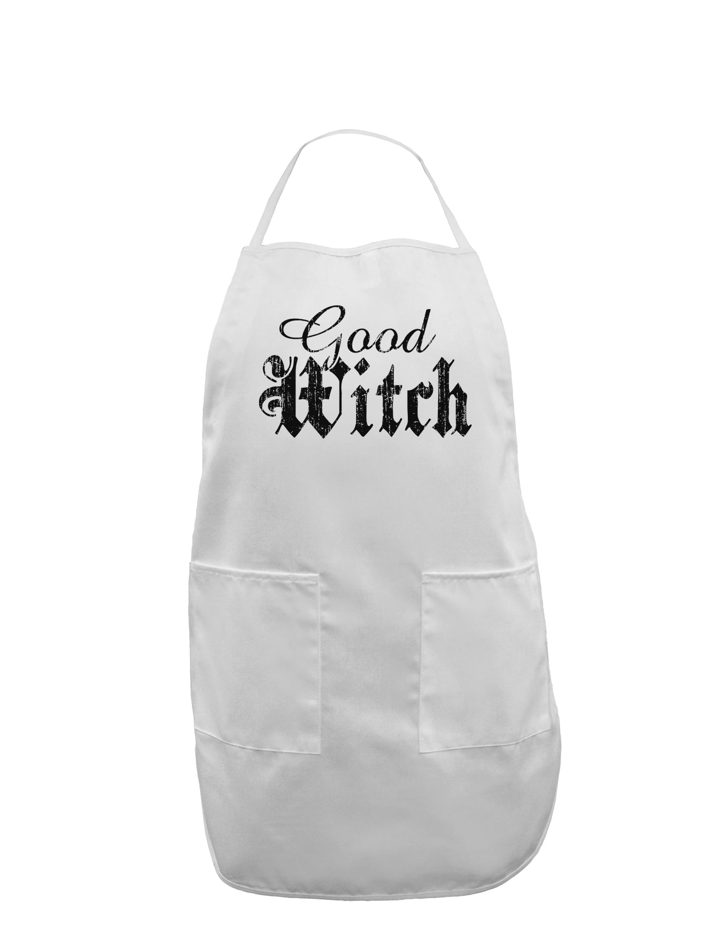 Good Witch - Halloween Distressed Adult Apron-Bib Apron-TooLoud-White-One-Size-Davson Sales