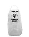 Licensed Zombie Killer - Biohazard Adult Apron by TooLoud-Bib Apron-TooLoud-White-One-Size-Davson Sales