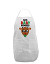 Cute Baby Reindeer Matching Deer Adult Apron-Bib Apron-TooLoud-White-One-Size-Davson Sales