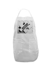 Autism Awareness - Puzzle Black & White Adult Apron-Bib Apron-TooLoud-White-One-Size-Davson Sales