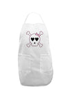 Skull and Crossbones Girl Adult Apron-Bib Apron-TooLoud-White-One-Size-Davson Sales