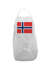 TooLoud Norwegian Flag Adult Apron-Bib Apron-TooLoud-White-One-Size-Davson Sales