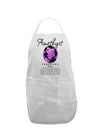 Birthstone Amethyst Adult Apron-Bib Apron-TooLoud-White-One-Size-Davson Sales