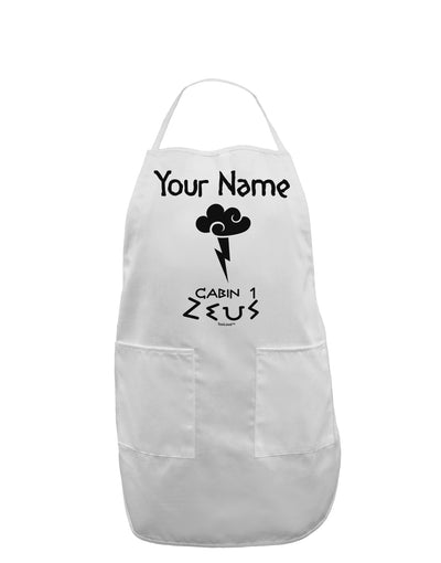 Personalized Cabin 1 Zeus Adult Apron by-Bib Apron-TooLoud-White-One-Size-Davson Sales