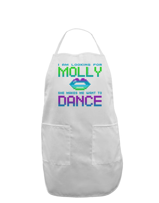 Looking For Molly Adult Apron-Bib Apron-TooLoud-White-One-Size-Davson Sales