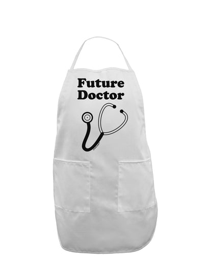 Future Doctor Adult Apron-Bib Apron-TooLoud-White-One-Size-Davson Sales