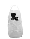 Louisiana - United States Shape Adult Apron by TooLoud-Bib Apron-TooLoud-White-One-Size-Davson Sales