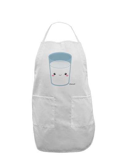 Cute Matching Milk and Cookie Design - Milk Adult Apron by TooLoud-Bib Apron-TooLoud-White-One-Size-Davson Sales