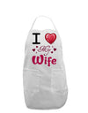 I Love Heart My Wife Adult Apron-Bib Apron-TooLoud-White-One-Size-Davson Sales