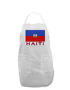 Haiti Flag Adult Apron-Bib Apron-TooLoud-White-One-Size-Davson Sales